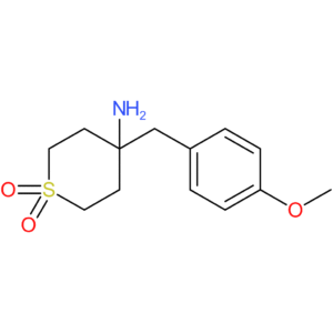 4-Amino-4-[(4-methoxyphenyl)methyl]-1Lambda(6)-thiane-1,1-dione
