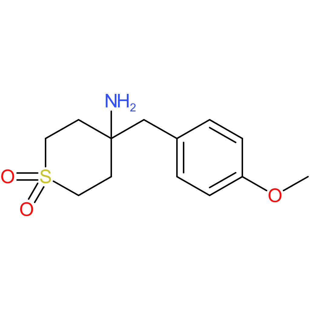 4-Amino-4-[(4-methoxyphenyl)methyl]-1Lambda(6)-thiane-1,1-dione