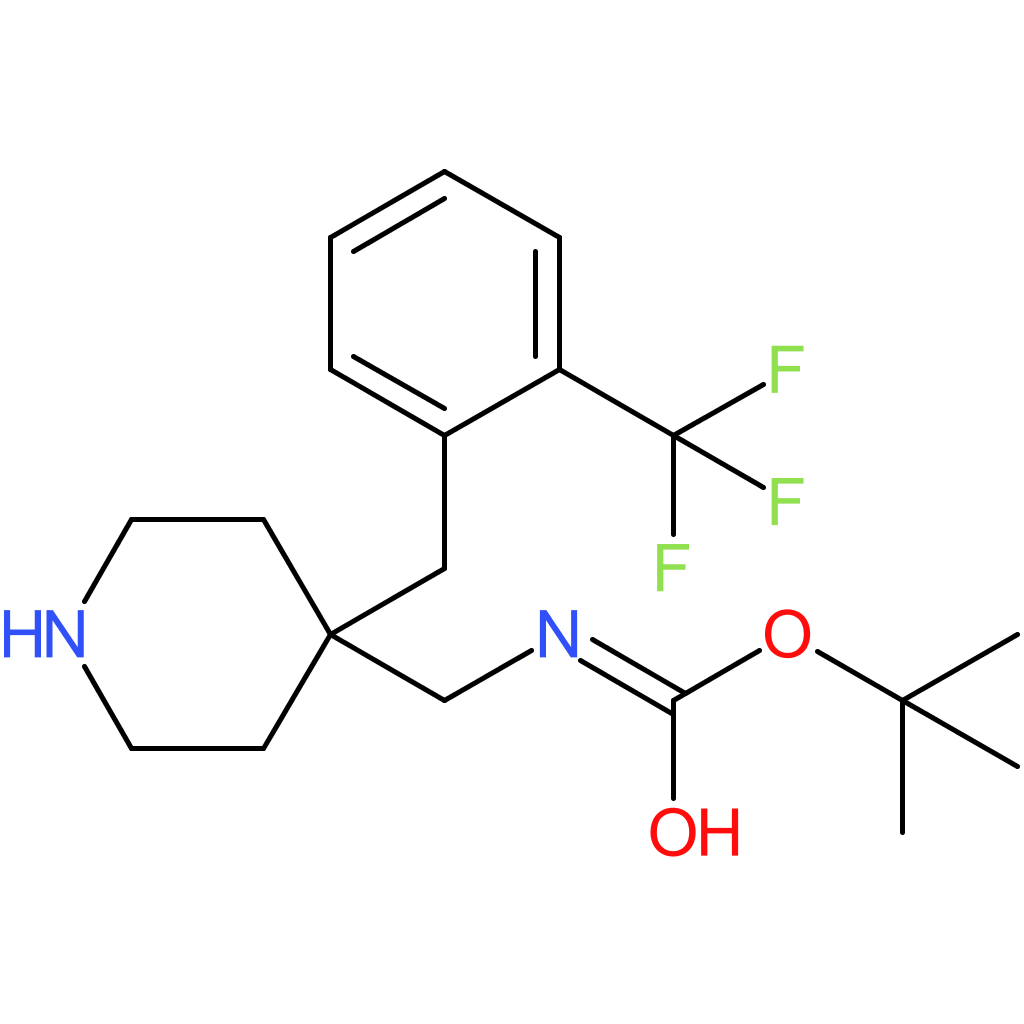 tert-Butyl {4-[2-(trifluoromethyl)benzyl]piperidin-4-yl}methylcarbamate
