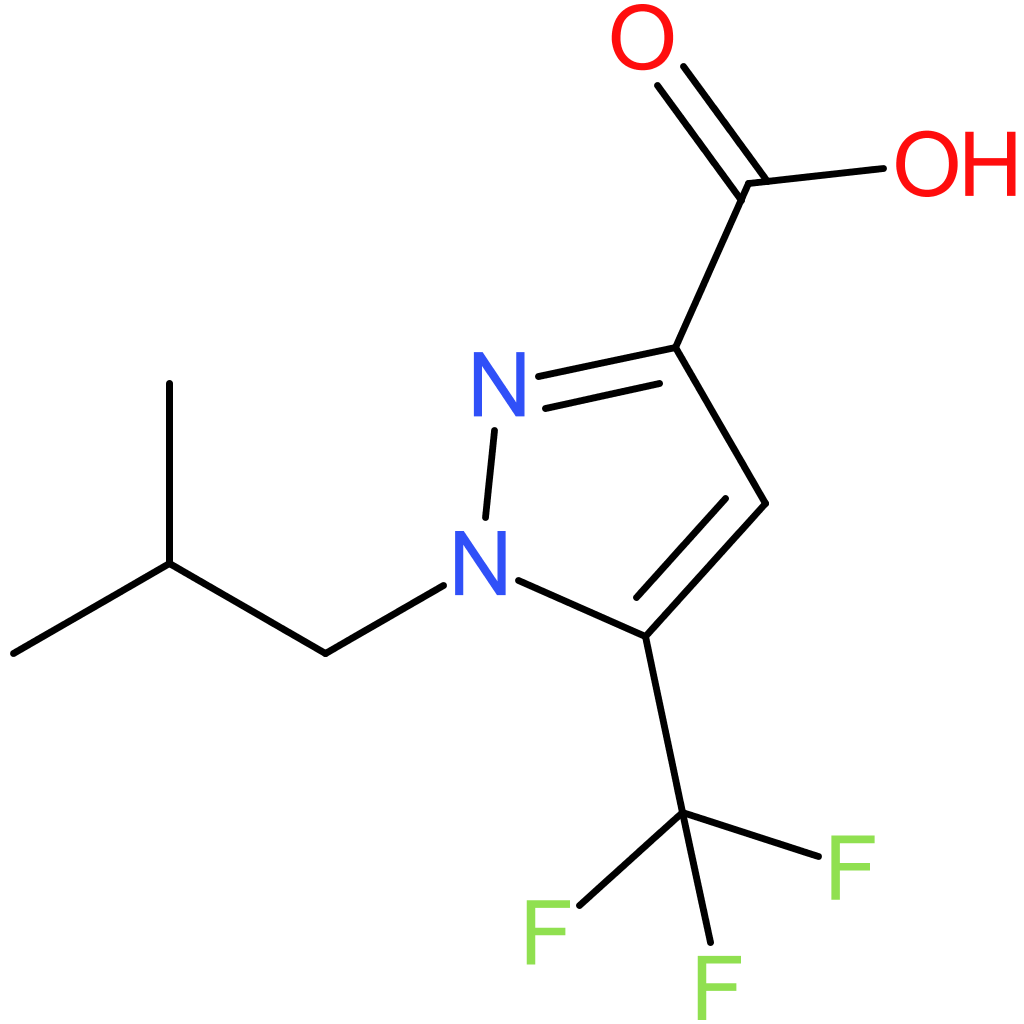 1-Isobutyl-5-(trifluoromethyl)-1H-pyrazole-3-carboxylic acid