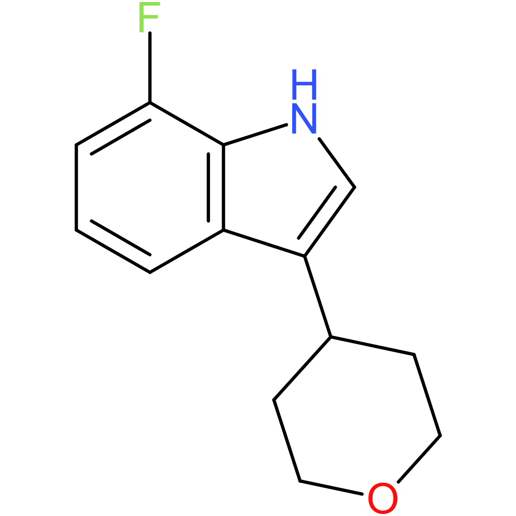 7-Fluoro-3-(tetrahydro-2H-pyran-4-yl)-1H-indole