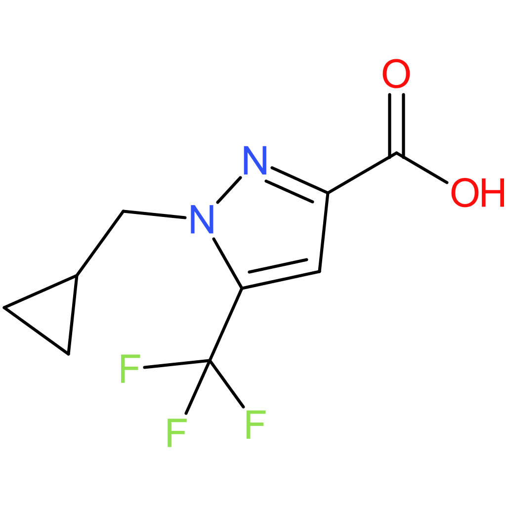 1-(Cyclopropylmethyl)-5-(trifluoromethyl)-1H-pyrazole-3-carboxylic acid