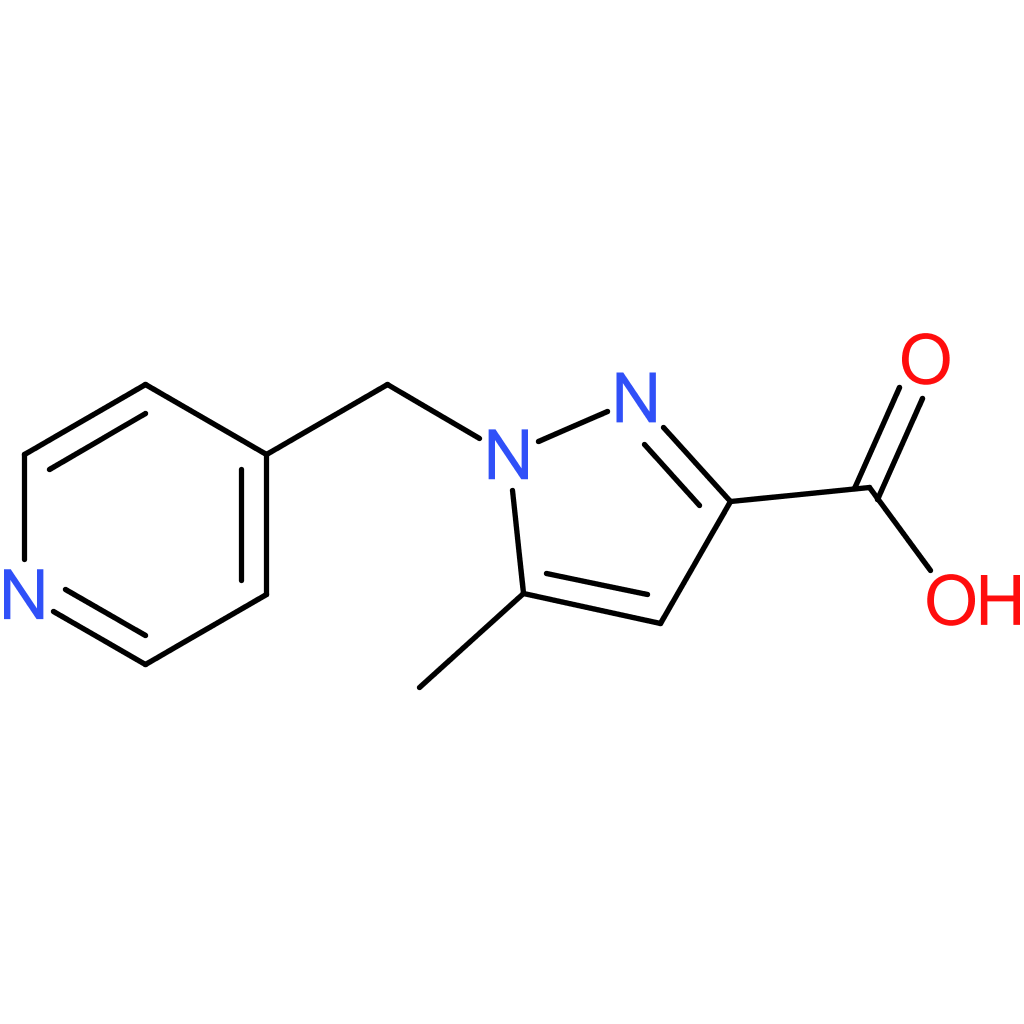 5-Methyl-1-(pyridin-4-ylmethyl)-1H-pyrazole-3-carboxylic acid