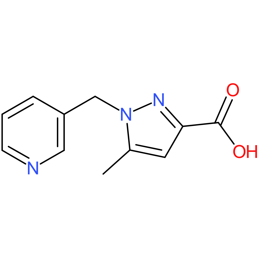 5-Methyl-1-(pyridin-3-ylmethyl)-1H-pyrazole-3-carboxylic acid