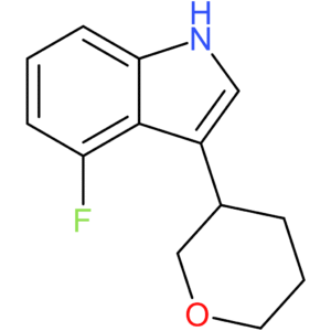 4-Fluoro-3-(tetrahydro-2H-pyran-3-yl)-1H-indole