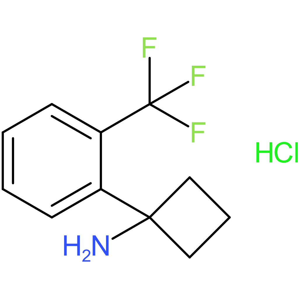 1-[2-(Trifluoromethyl)phenyl]cyclobutanamine hydrochloride