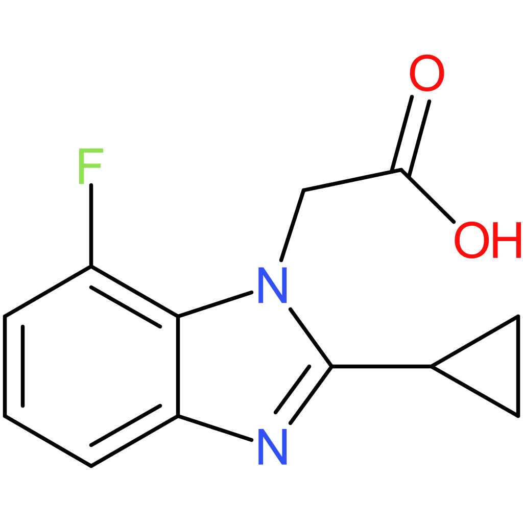 2-{2-Cyclopropyl-7-fluoro-1H-benzo[d]imidazol-1-yl}acetic acid