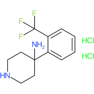 4-[2-(Trifluoromethyl)phenyl]piperidin-4-amine dihydrochloride