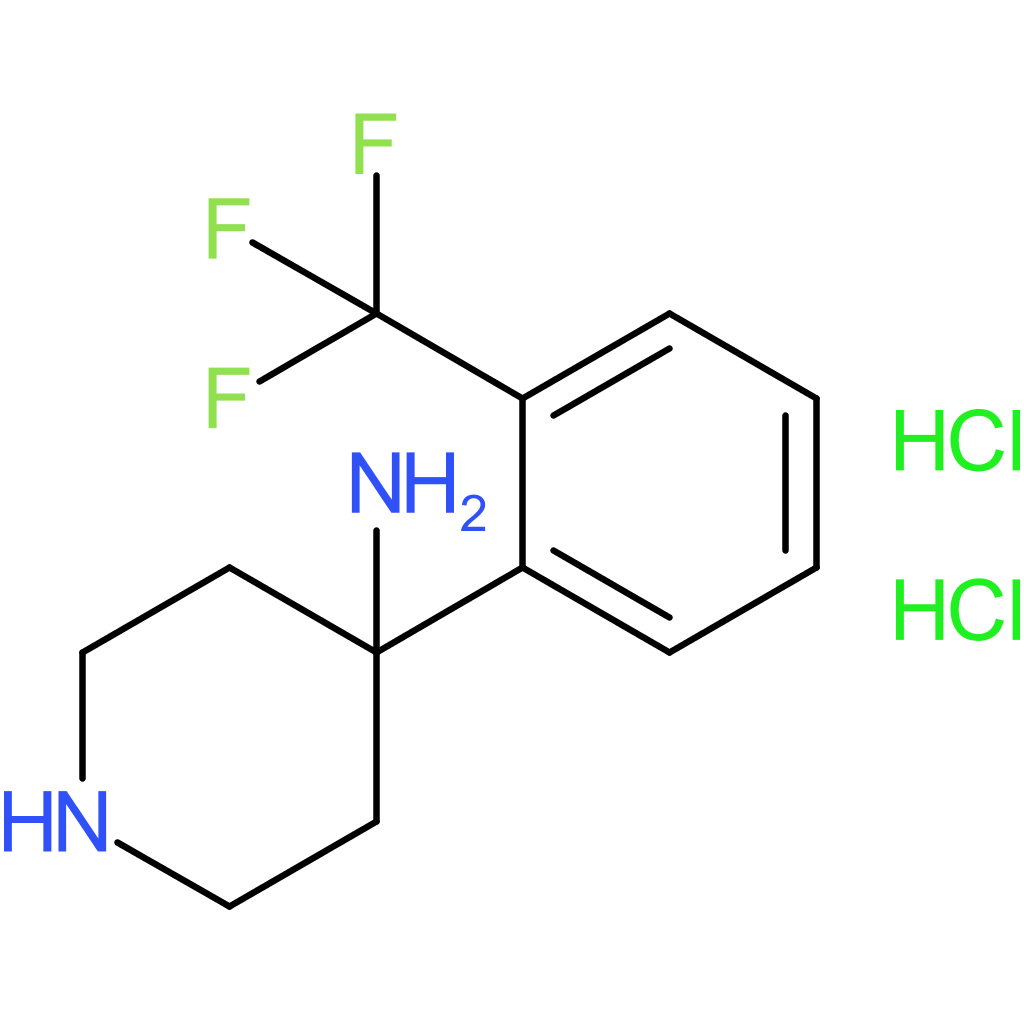 4-[2-(Trifluoromethyl)phenyl]piperidin-4-amine dihydrochloride