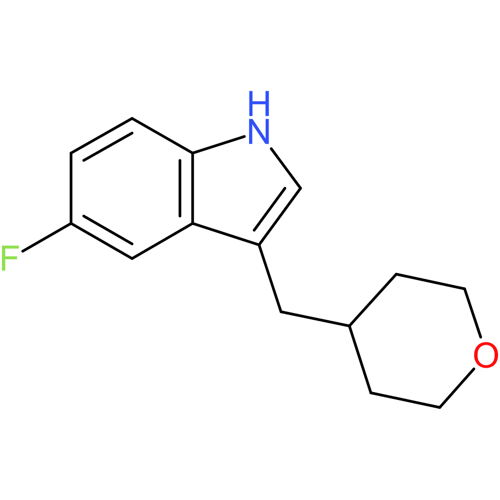 5-Fluoro-3-[(tetrahydro-2H-pyran-4-yl)methyl]-1H-indole