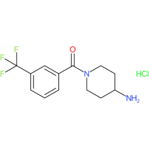 (4-Aminopiperidin-1-yl)[3-(trifluoromethyl)phenyl]methanone hydrochloride
