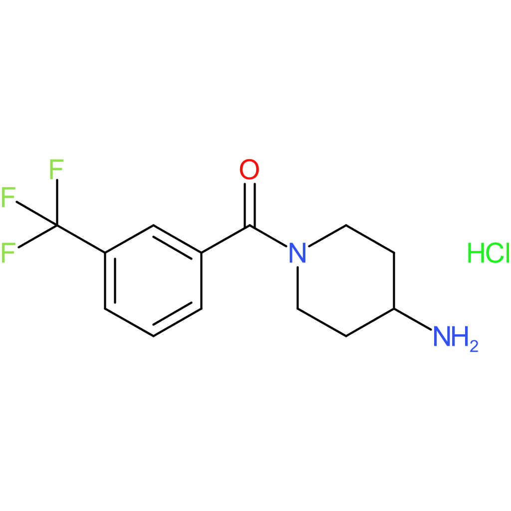 (4-Aminopiperidin-1-yl)[3-(trifluoromethyl)phenyl]methanone hydrochloride