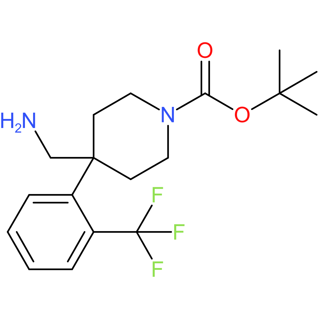 tert-Butyl 4-(aminomethyl)-4-[2-(trifluoromethyl)phenyl]piperidine-1-carboxylate