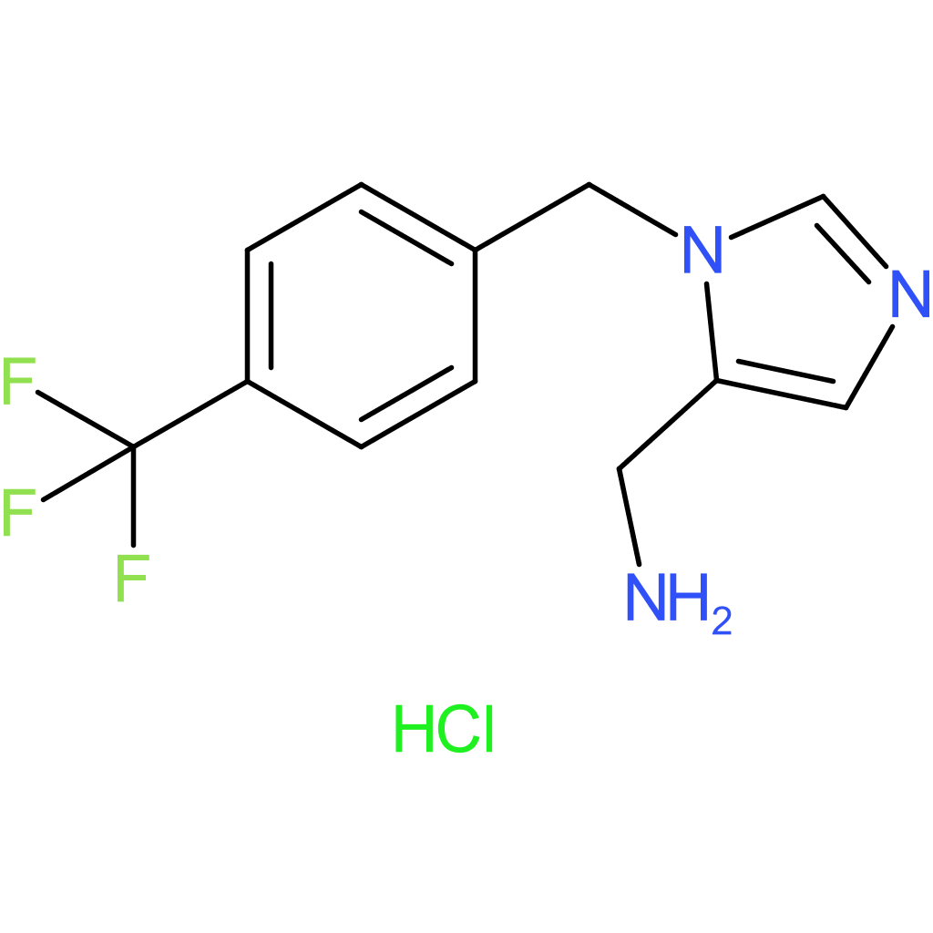 {1-[4-(Trifluoromethyl)benzyl]-1H-imidazol-5-yl}methanamine hydrochloride