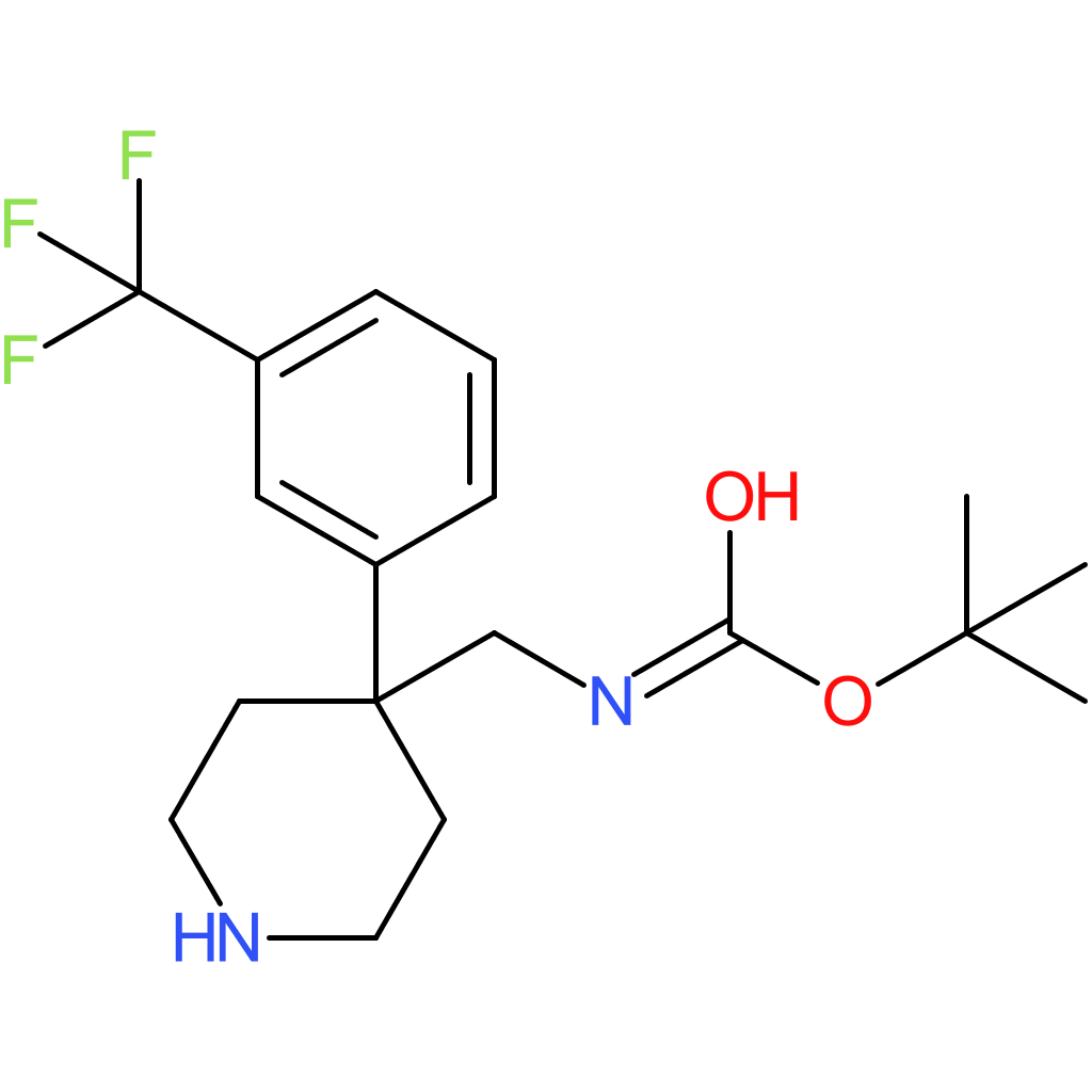 tert-Butyl ({4-[3-(trifluoromethyl)phenyl]piperidin-4-yl}methyl)carbamate