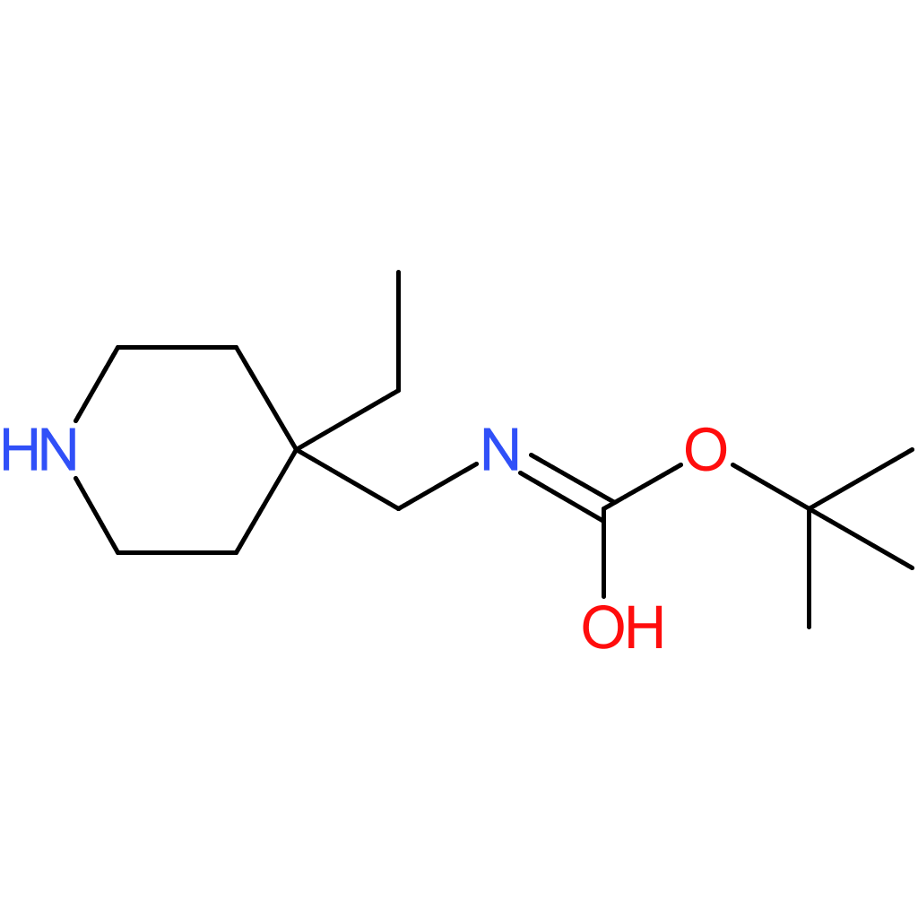 tert-Butyl (4-ethylpiperidin-4-yl)methylcarbamate