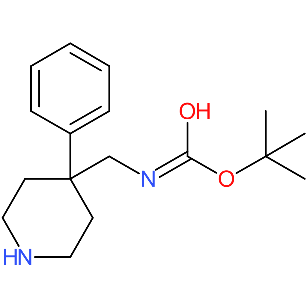 tert-Butyl (4-phenylpiperidin-4-yl)methylcarbamate