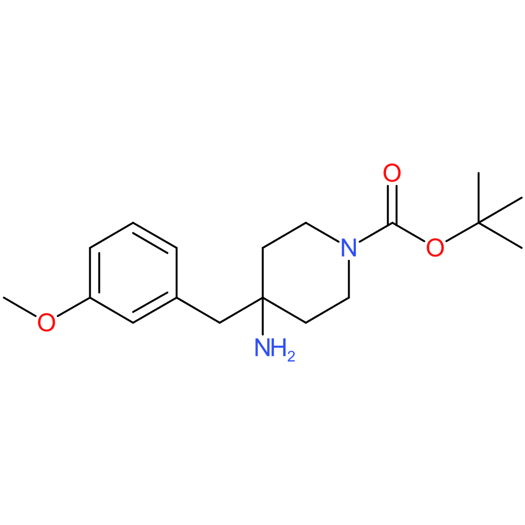 tert-Butyl 4-amino-4-(3-methoxybenzyl)piperidine-1-carboxylate