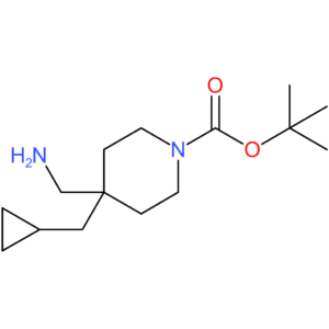 tert-Butyl 4-(aminomethyl)-4-(cyclopropylmethyl)piperidine-1-carboxylate