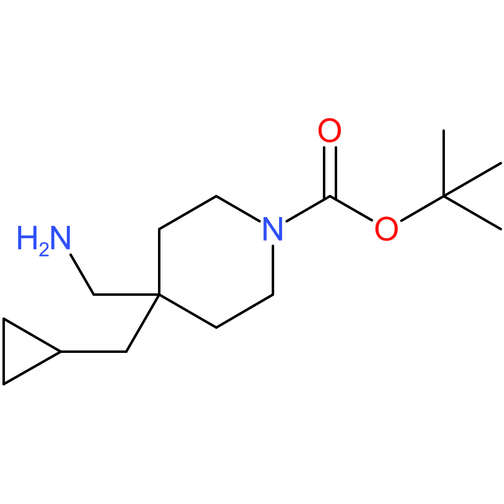 tert-Butyl 4-(aminomethyl)-4-(cyclopropylmethyl)piperidine-1-carboxylate
