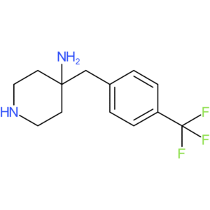 4-[4-(Trifluoromethyl)benzyl]piperidin-4-amine