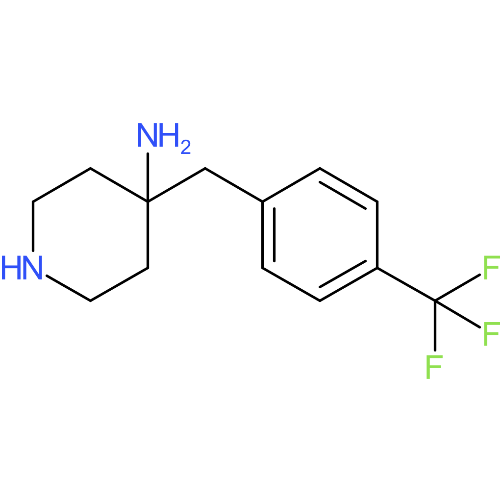 4-[4-(Trifluoromethyl)benzyl]piperidin-4-amine