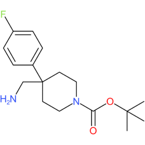 tert-Butyl 4-(aminomethyl)-4-(4-fluorophenyl)piperidine-1-carboxylate