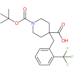 1-(tert-Butoxycarbonyl)-4-[2-(trifluoromethyl)benzyl]piperidine-4-carboxylic acid