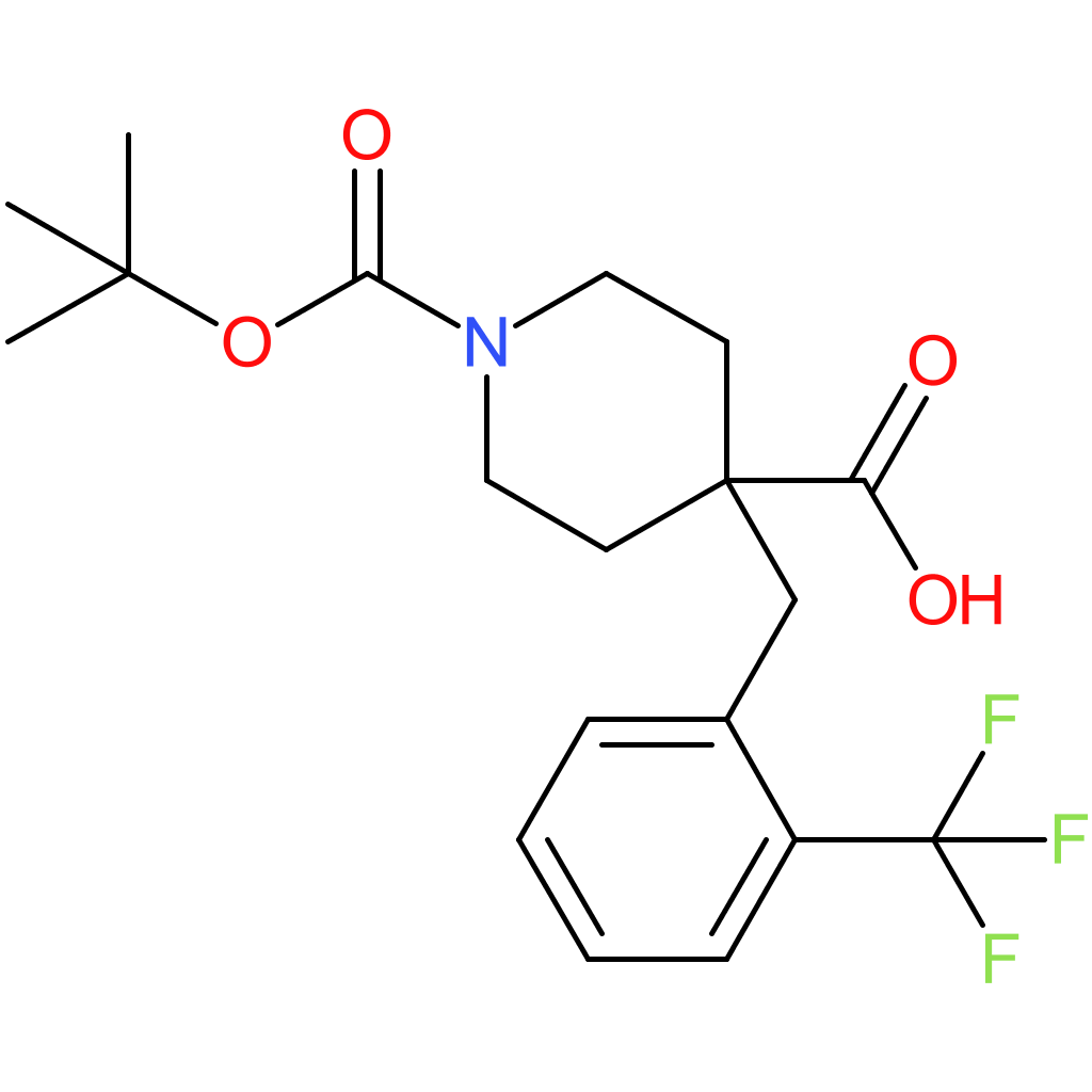 1-(tert-Butoxycarbonyl)-4-[2-(trifluoromethyl)benzyl]piperidine-4-carboxylic acid