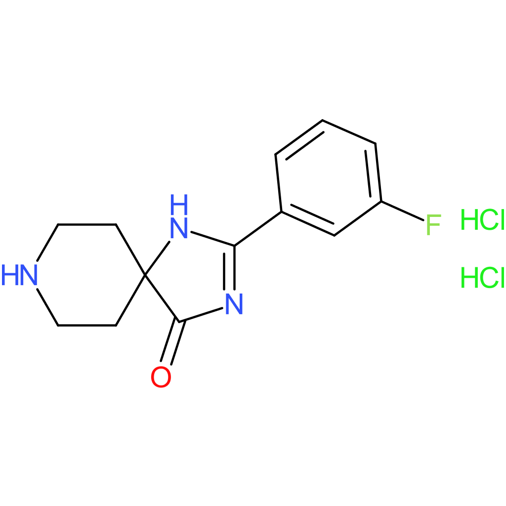 2-(3-Fluorophenyl)-1,3,8-triazaspiro[4.5]dec-1-en-4-one dihydrochloride