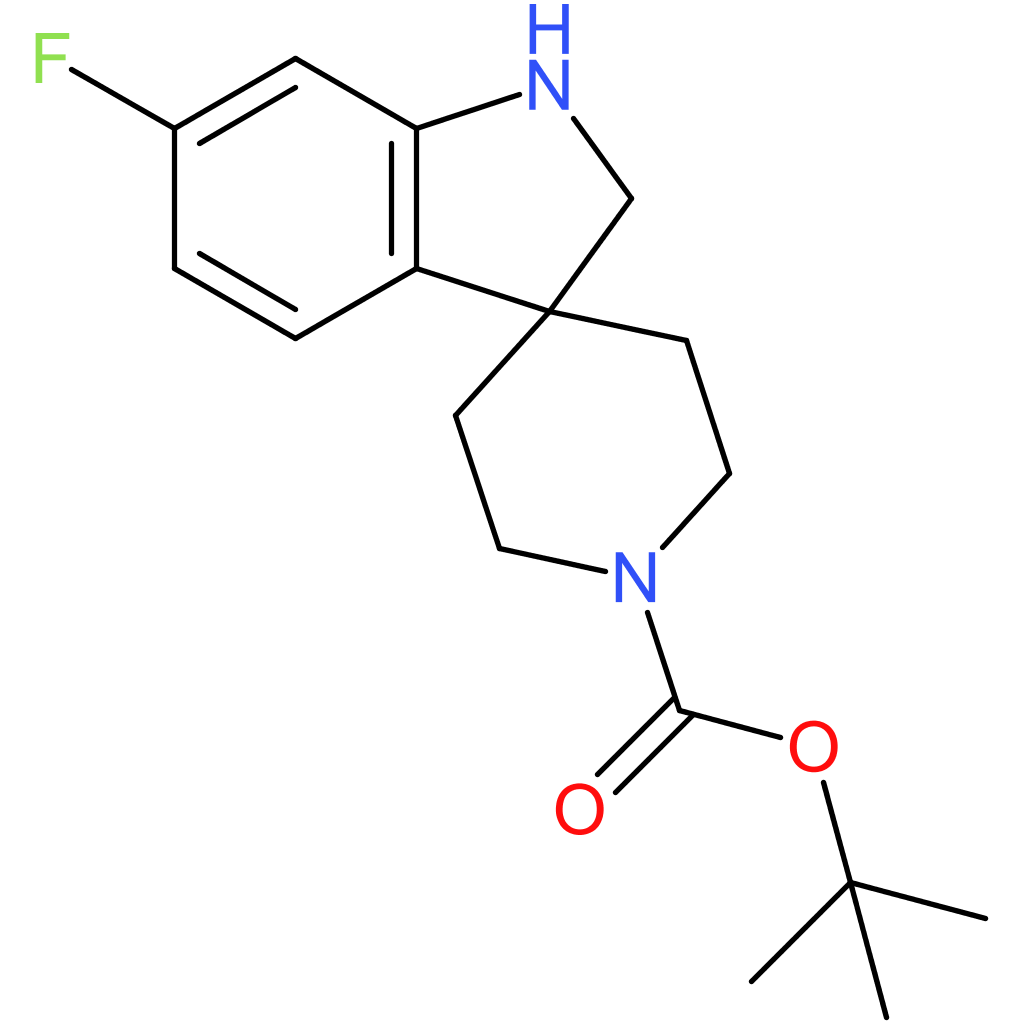 tert-Butyl 6-fluoro-1,2-dihydrospiro[indole-3,4′-piperidine]-1′-carboxylate