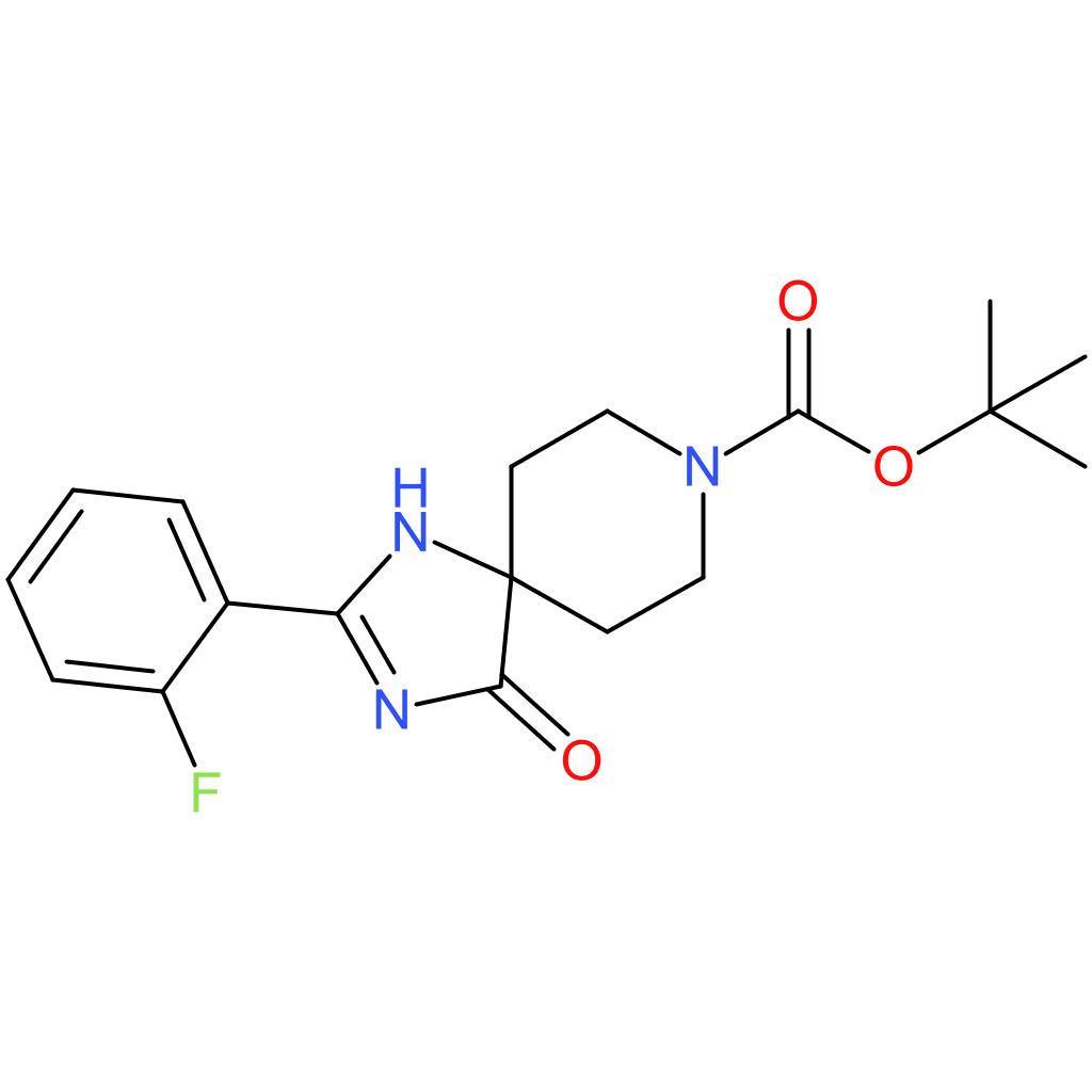 tert-Butyl 2-(2-fluorophenyl)-4-oxo-1,3,8-triazaspiro[4.5]dec-1-ene-8-carboxylate