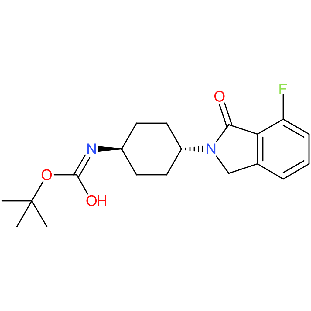 tert-Butyl (1R*,4R*)-4-(7-fluoro-1-oxoisoindolin-2-yl)cyclohexylcarbamate