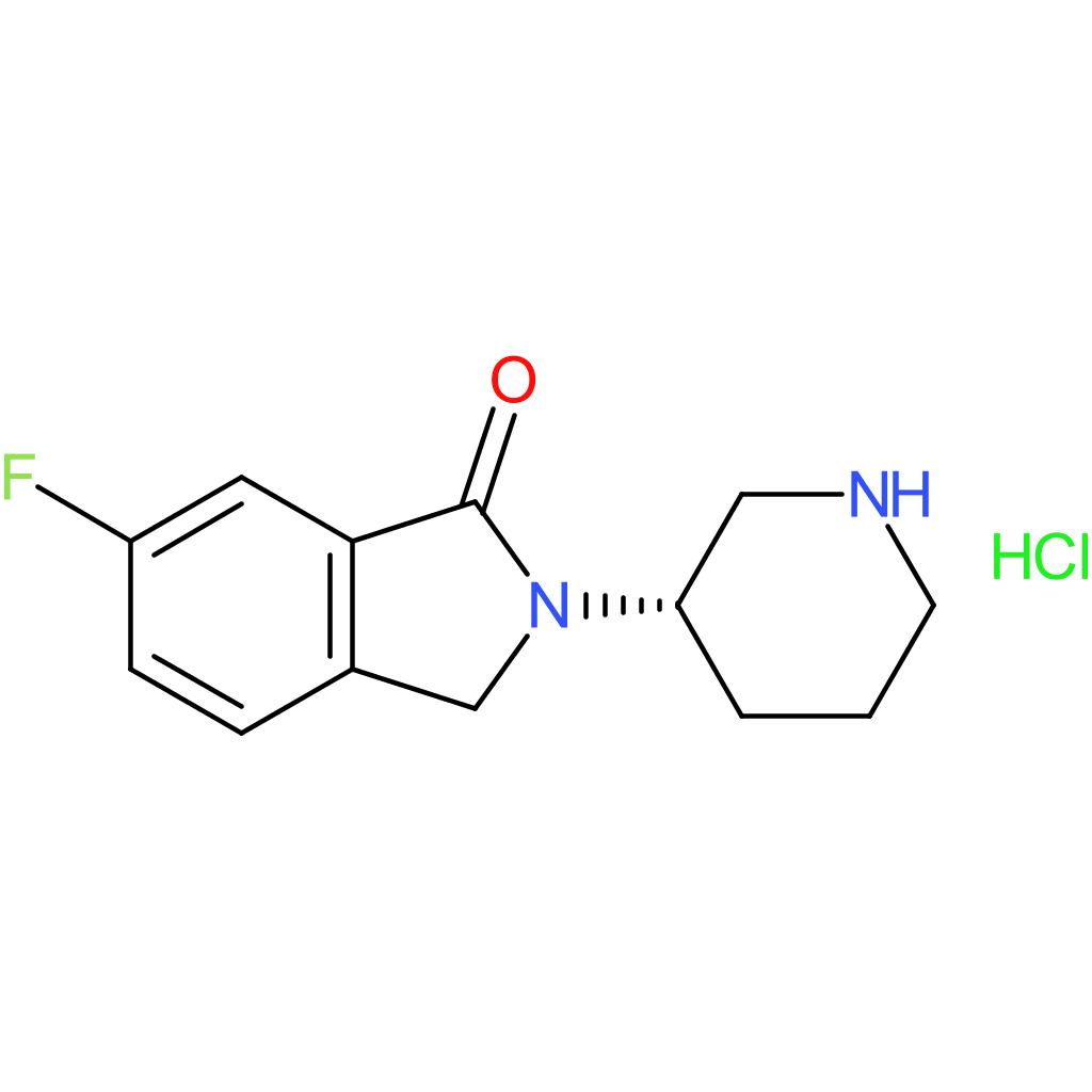 (S)-6-Fluoro-2-(piperidin-3-yl)isoindolin-1-one hydrochloride