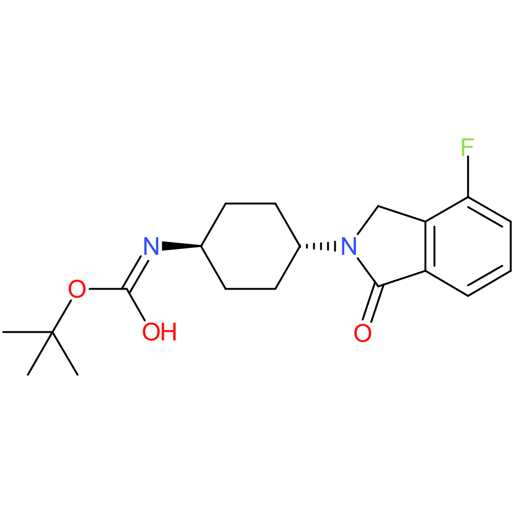 tert-Butyl (1R*,4R*)-4-(4-fluoro-1-oxoisoindolin-2-yl)cyclohexylcarbamate