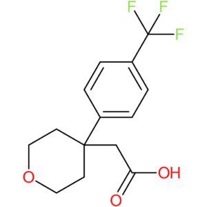 2-(4-(4-(Trifluoromethyl)phenyl)-tetrahydro-2H-pyran-4-yl)acetic acid