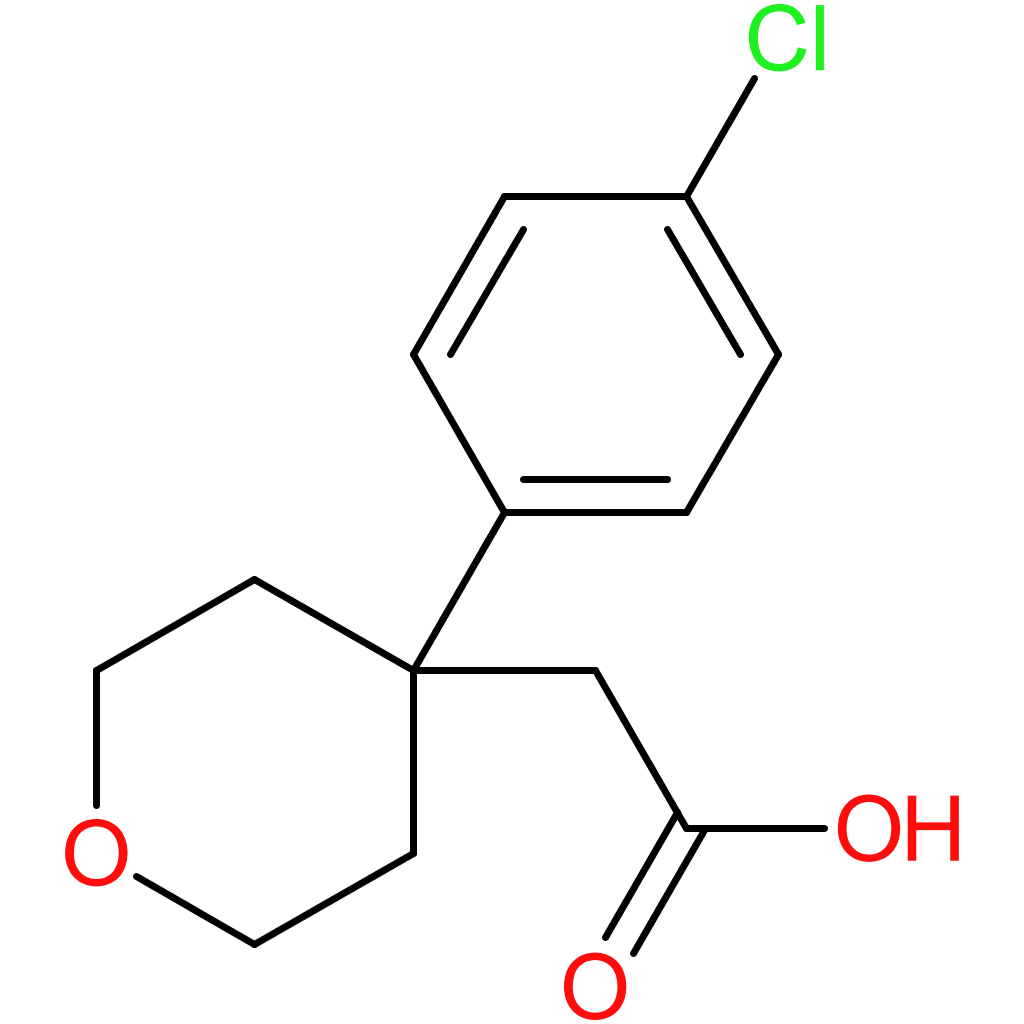 2-(4-(4-Chlorophenyl)-tetrahydro-2H-pyran-4-yl)acetic acid
