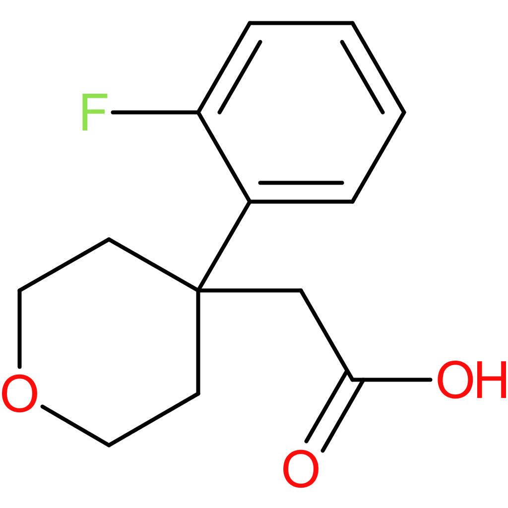 2-[4-(2-Fluorophenyl)-tetrahydro-2H-pyran-4-yl]acetic acid