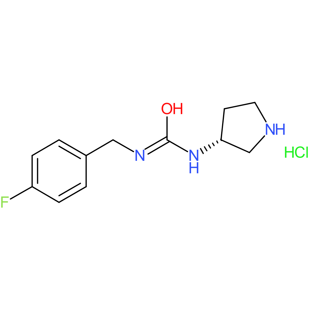 (R)-1-(4-Fluorobenzyl)-3-(pyrrolidin-3-yl)urea hydrochloride