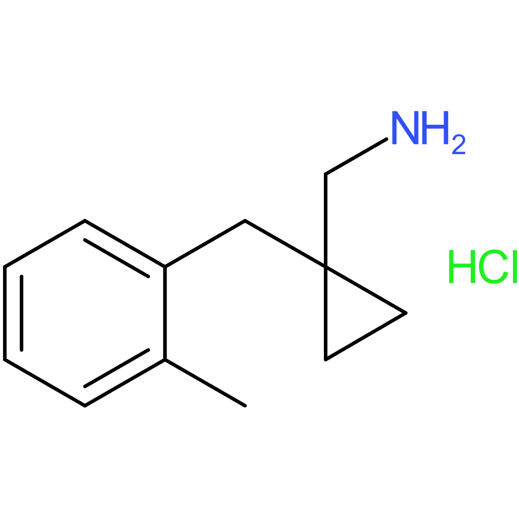 {1-[(2-Methylphenyl)methyl]cyclopropyl}methanamine hydrochloride