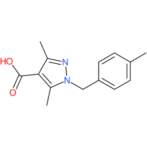 3,5-Dimethyl-1-[(4-methylphenyl)methyl]-1H-pyrazole-4-carboxylic acid