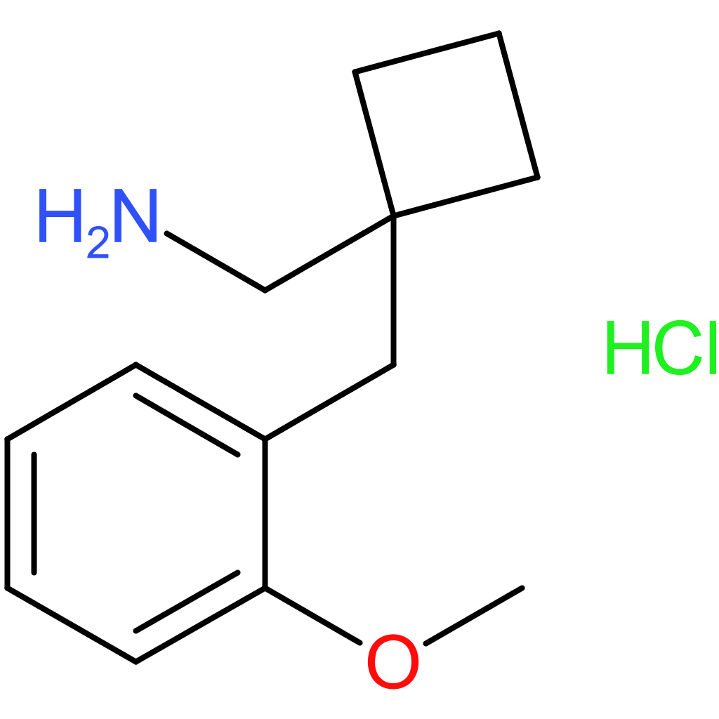 {1-[(2-Methoxyphenyl)methyl]cyclobutyl}methanamine hydrochloride