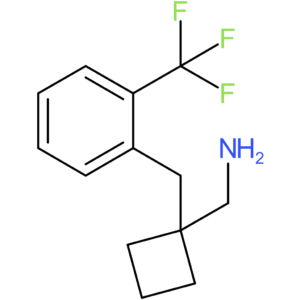 {1-[2-(Trifluoromethyl)benzyl]cyclobutyl}methanamine