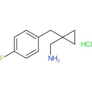 {1-[(4-Fluorophenyl)methyl]cyclopropyl}methanamine hydrochloride