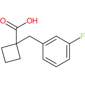 1-[(3-Fluorophenyl)methyl]cyclobutane-1-carboxylic acid