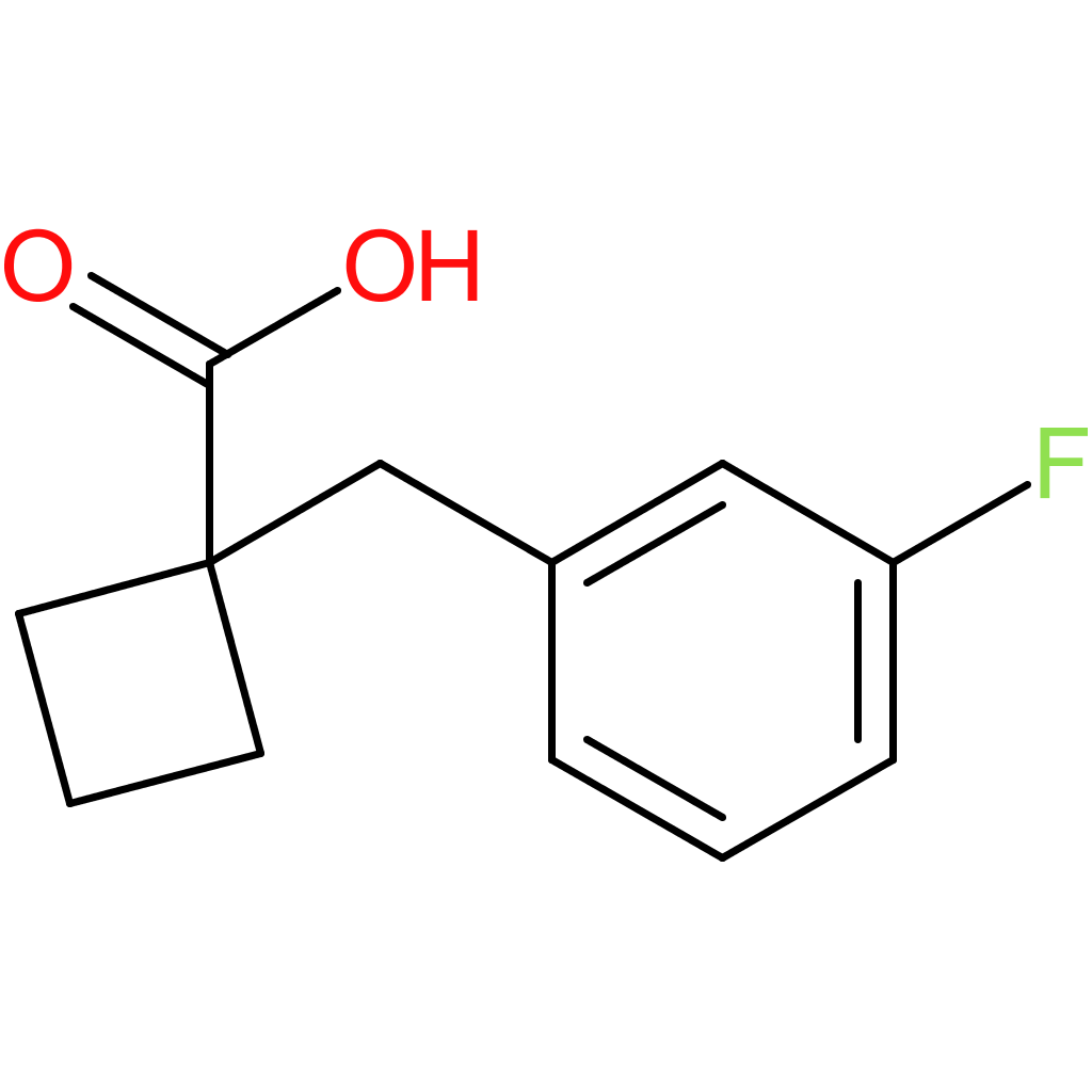 1-[(3-Fluorophenyl)methyl]cyclobutane-1-carboxylic acid