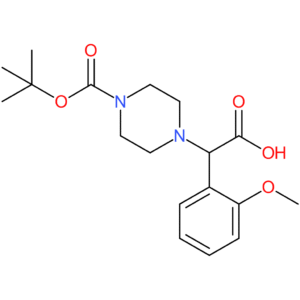 2-[4-(tert-Butoxycarbonyl)piperazin-1-yl]-2-(2-methoxyphenyl)acetic acid