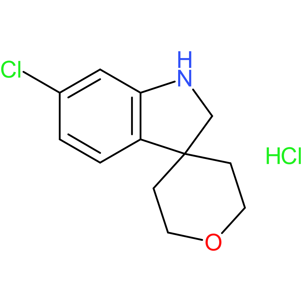 6-Chloro-1,2-dihydrospiro[indole-3,4′-oxane] hydrochloride