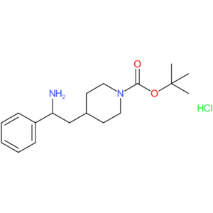 tert-Butyl 4-(2-amino-2-phenylethyl)piperidine-1-carboxylate hydrochloride