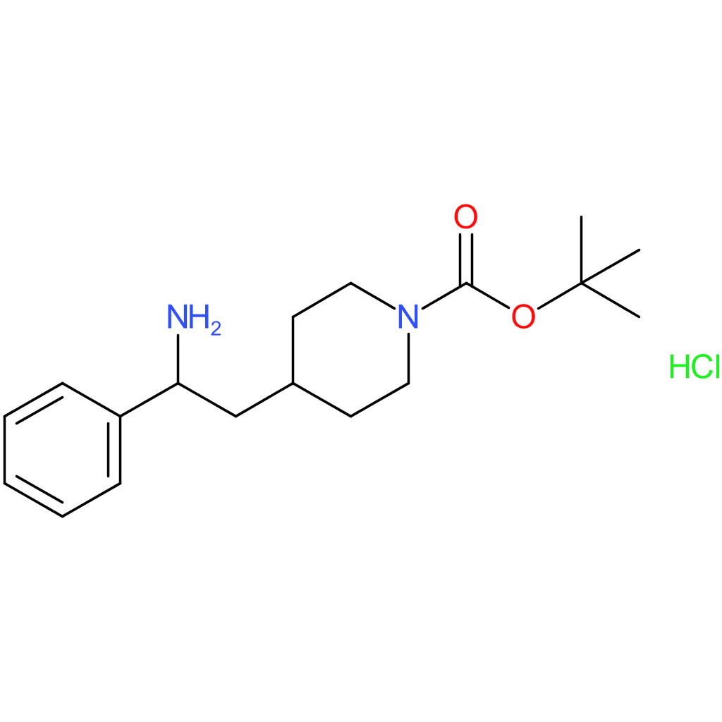 tert-Butyl 4-(2-amino-2-phenylethyl)piperidine-1-carboxylate hydrochloride